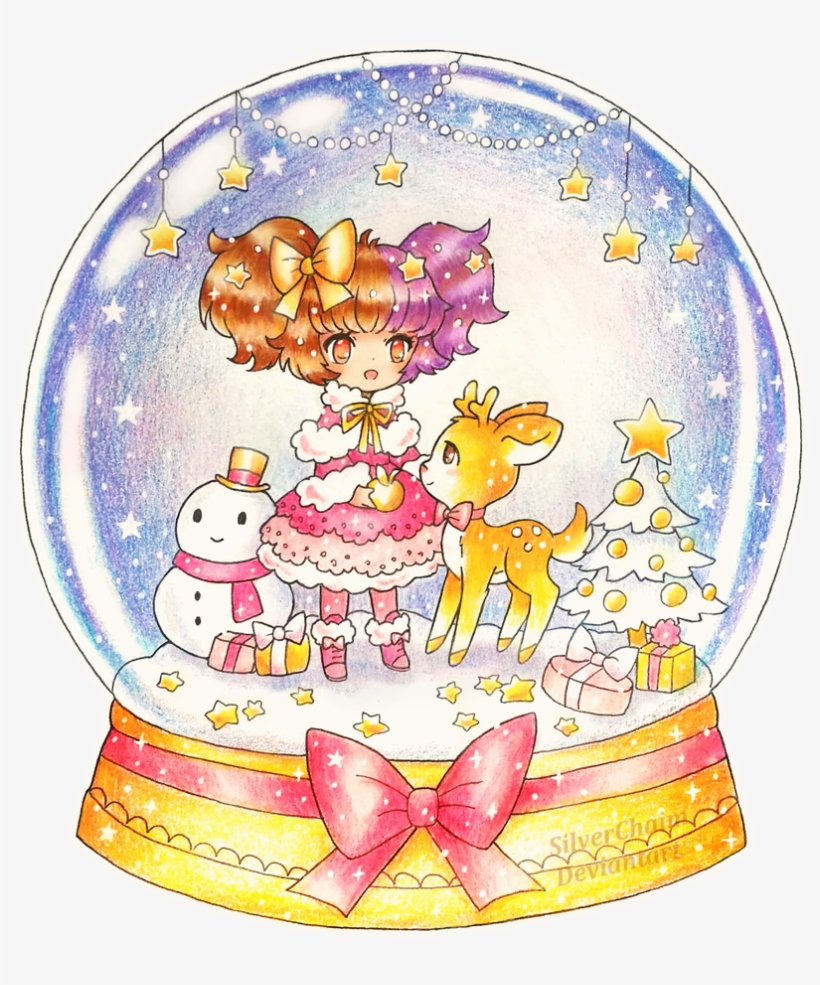 C Snow Globe By - Cartoon, transparent png download