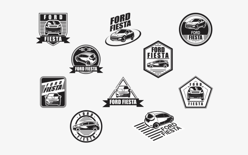Ford Fiesta Vector Labels - Ford Fiesta Vector, transparent png download