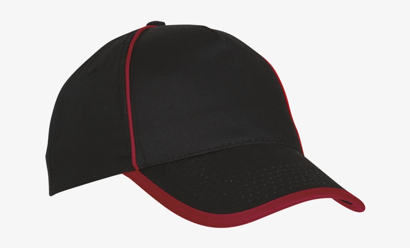 5 Panel Cotton Contrast Piping Cap - Baseball Cap, transparent png download
