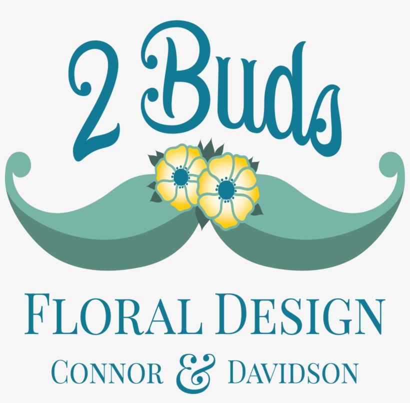 2 Buds Floral Design - Graphic Design, transparent png download