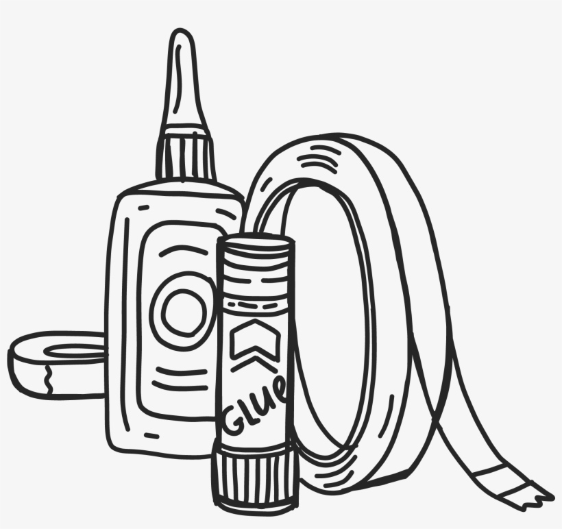 Glue And Sticky Tape One Hundred Toys - Glue And Tape, transparent png download