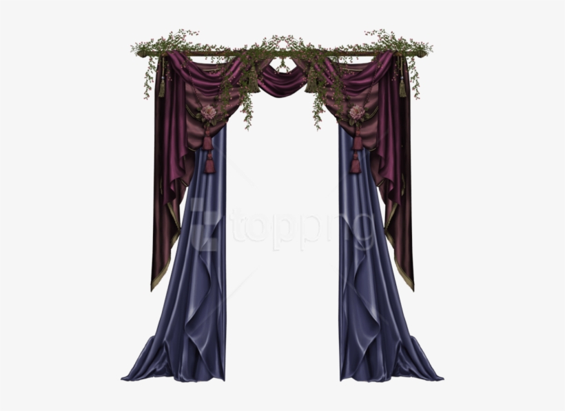 Free Png Curtains Png Pic Png - Gothic Curtain, transparent png download