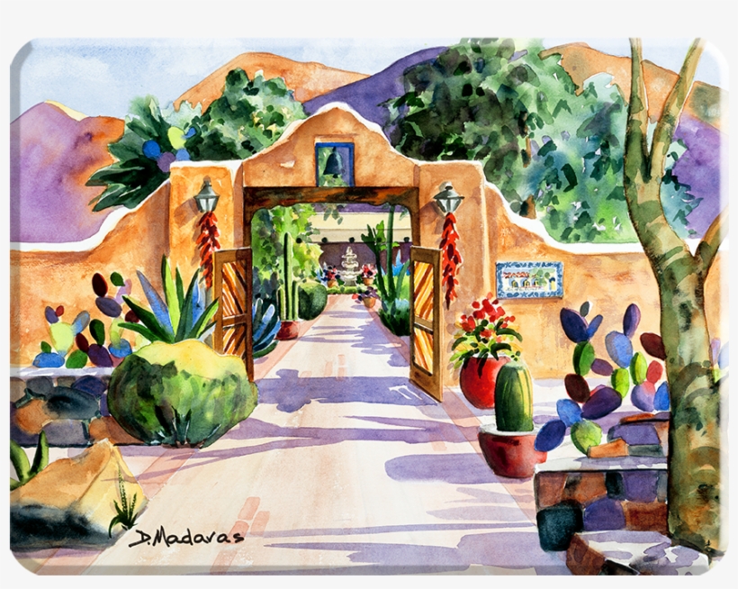 Hacienda Gate Ii Small Cutting Board, transparent png download