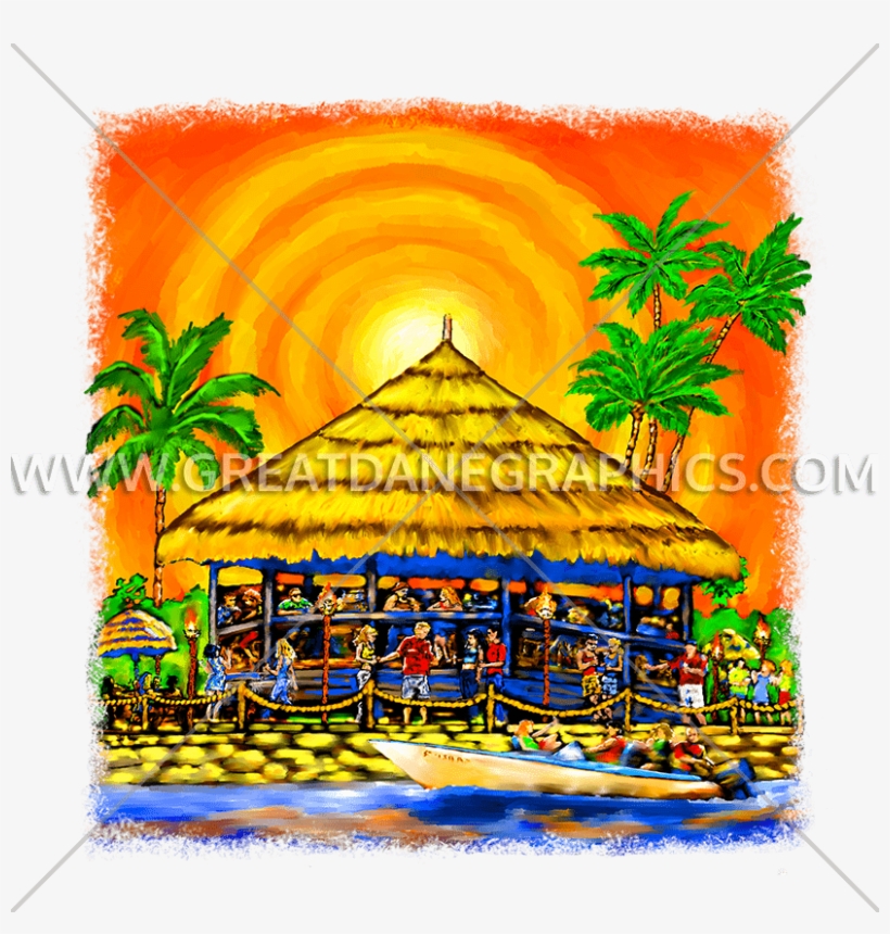 Tiki Bar - Illustration, transparent png download