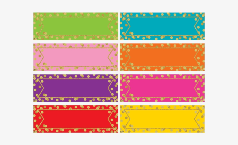 Confetti Labels Magnetic Accents - Teacher Created Resources Confetti Labels, transparent png download