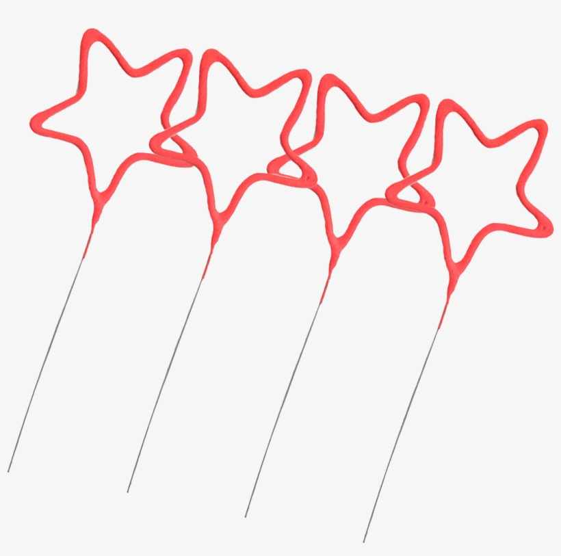 8 Inch Star Shaped Sparklers - Diagram, transparent png download