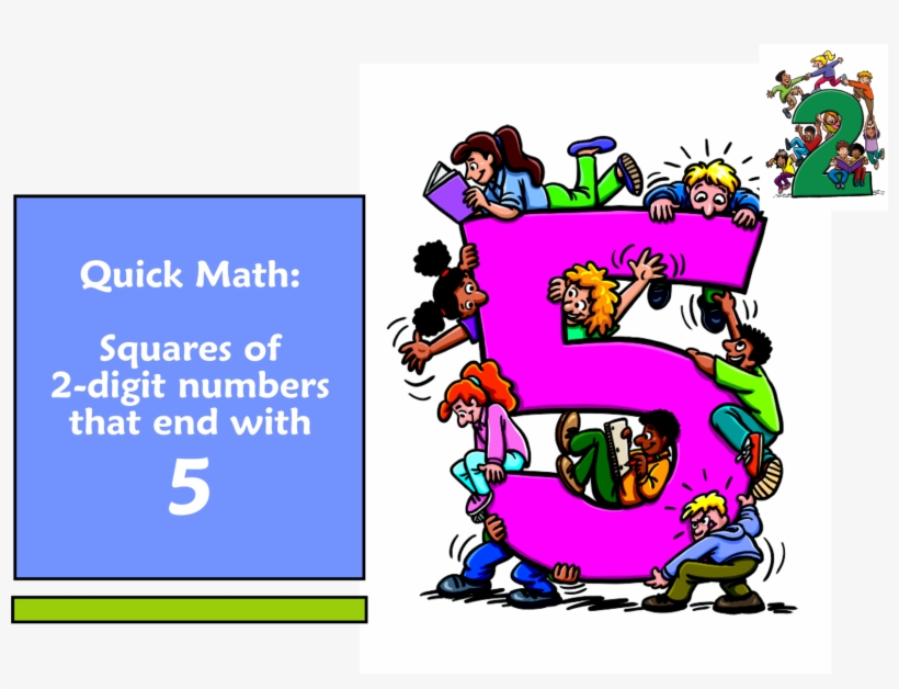 Find The Squares Of Numbers That End With - Fifth Grade Book Math, transparent png download