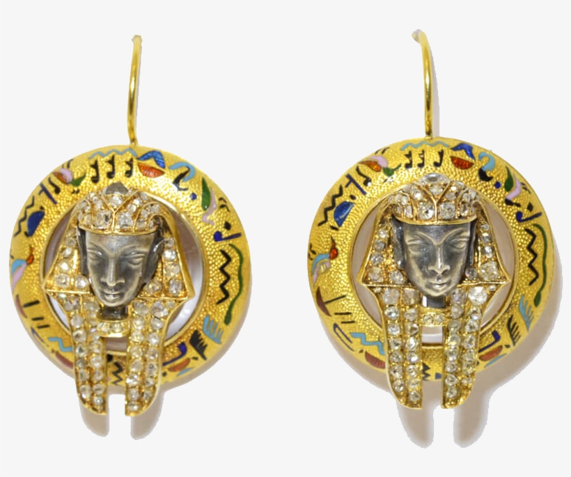 Egyptian Revival Earrings - Earrings, transparent png download