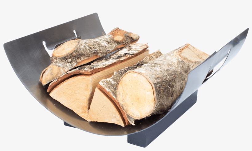 Valiant York Metal Log Stand Filled With Logs On White - Hunting Knife, transparent png download