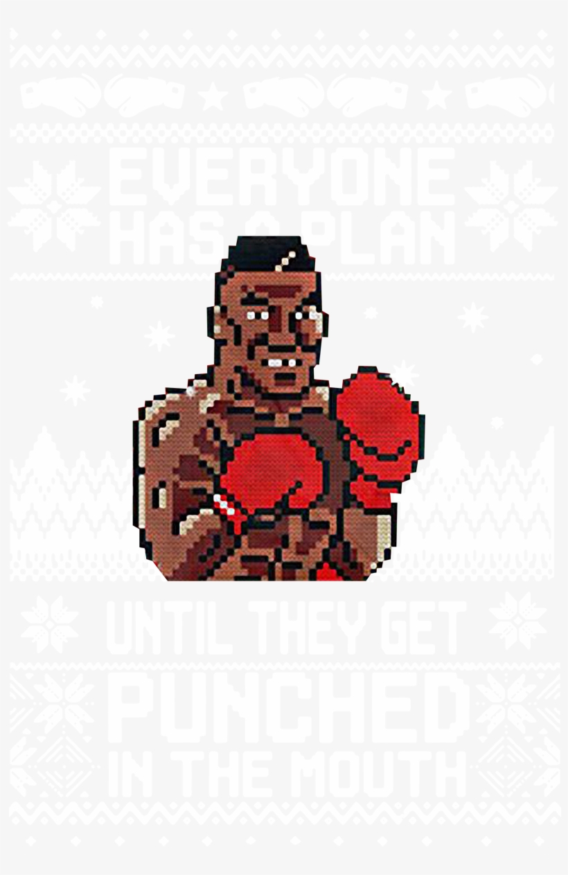 Mike Tyson Punch Everyone Has A Plan Until Ugly Christmas - Illustration, transparent png download