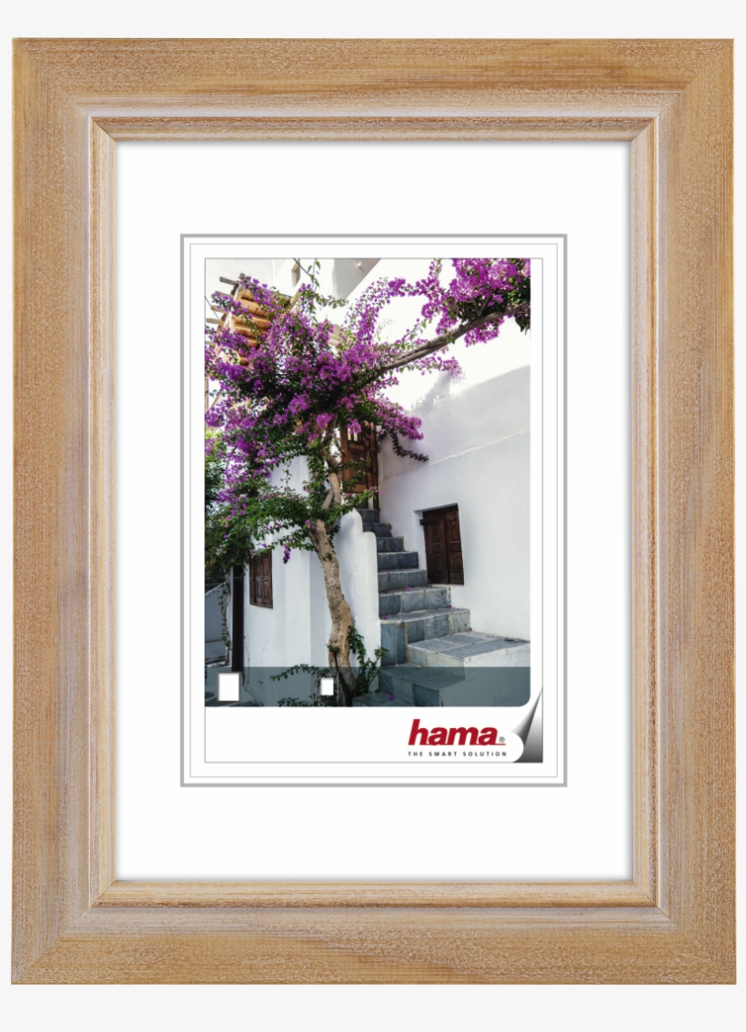 "rhodes" Wooden Frame, Oak, 40 X 50 Cm - Hama Rhodes Single Picture Frame Grey Frame – (single, transparent png download