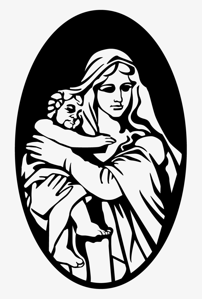 Mary Bethlehem Child Jesus Nativity Scene - Mary Mother Of Jesus Vector, transparent png download