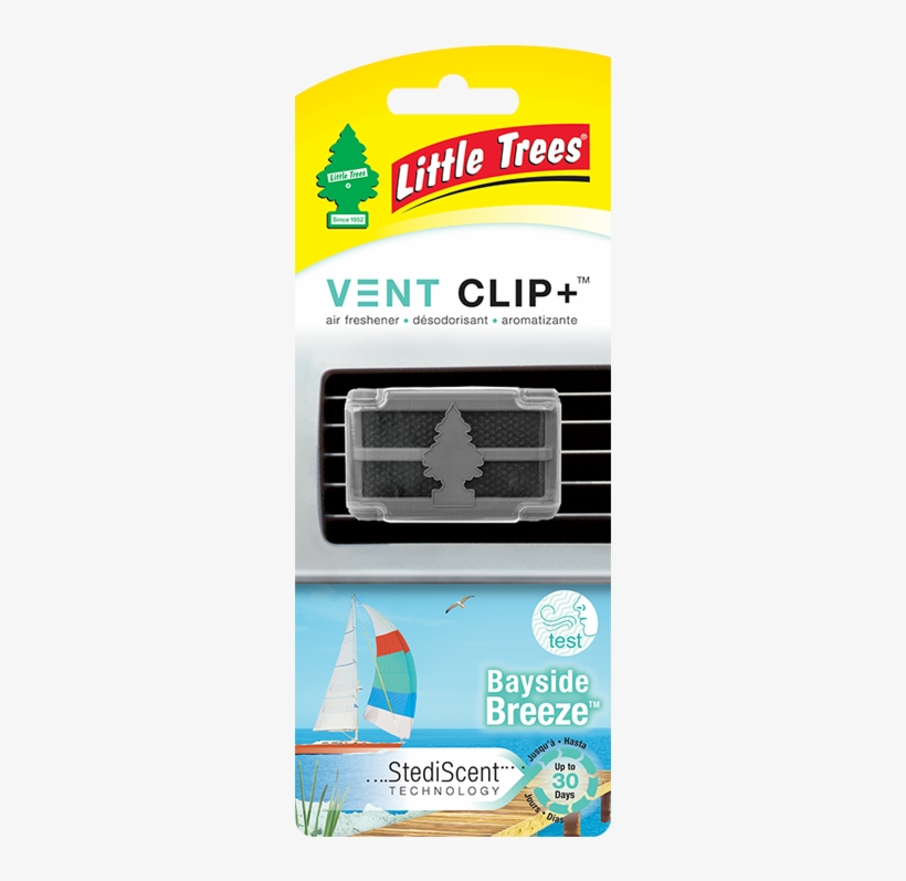 Car Freshner Vent Clip Bayside Breeze - Little Tree Vent Clip Air Freshener, transparent png download