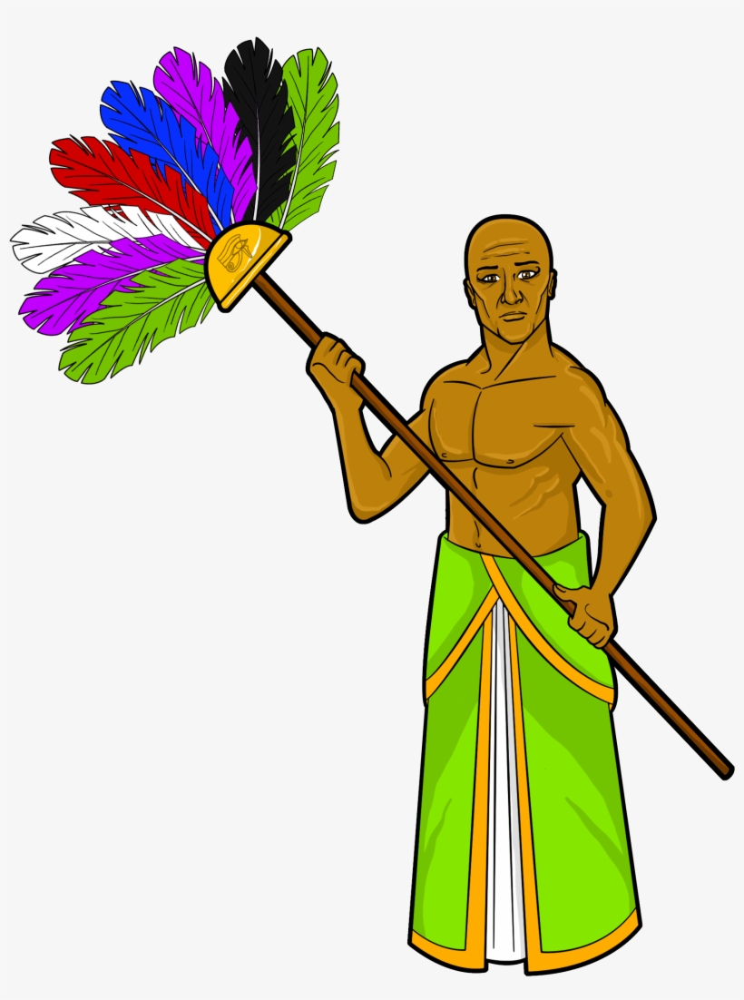 Ancient Bible Cliparts - Egyptian Slaves With Fan, transparent png download