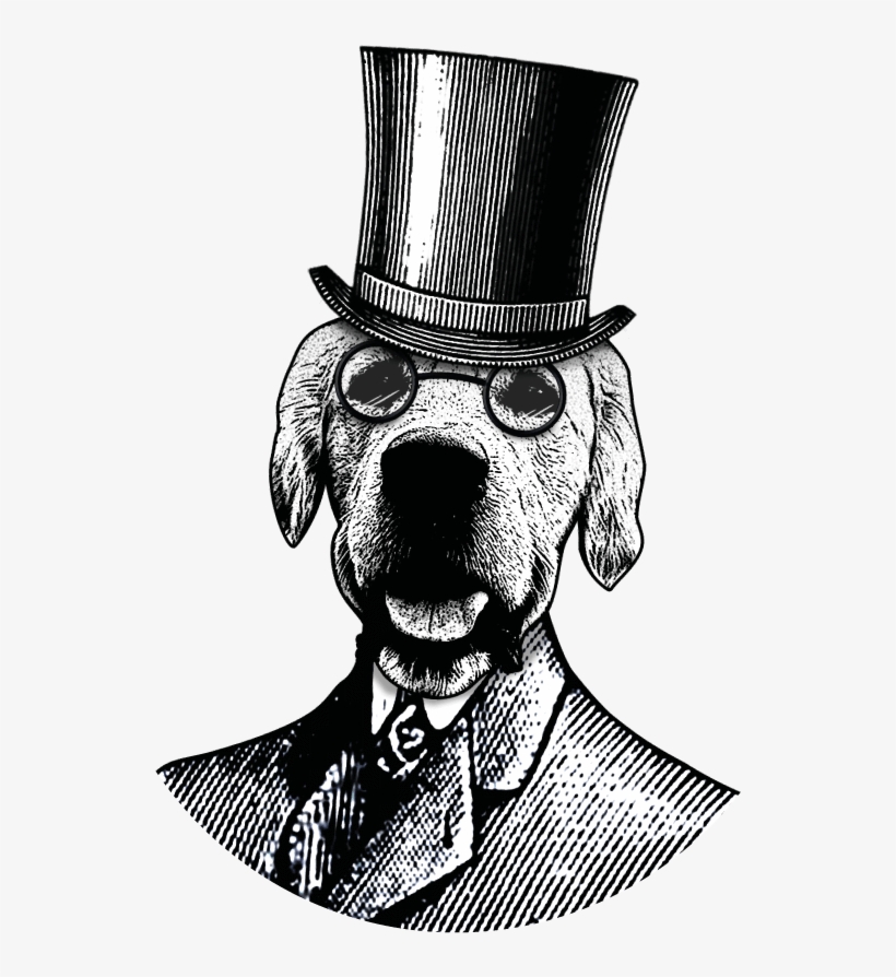 Little Treat Box The Company - Gentleman Dog Drawing, transparent png download
