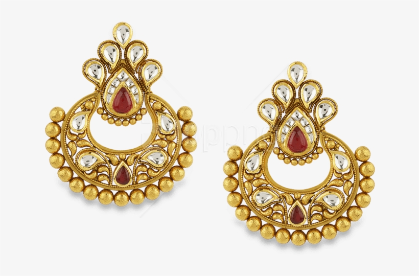 Free Png Earring Png - Ear Ring Gold Png, transparent png download