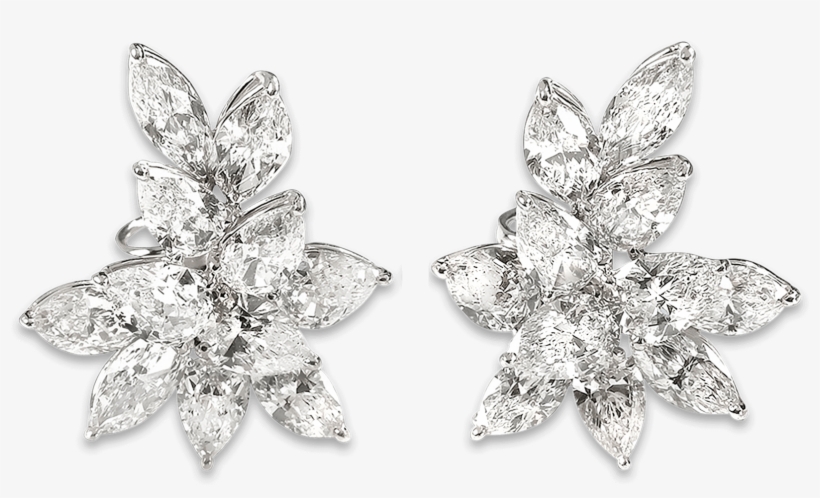 Diamond Earring Png - Earrings, transparent png download
