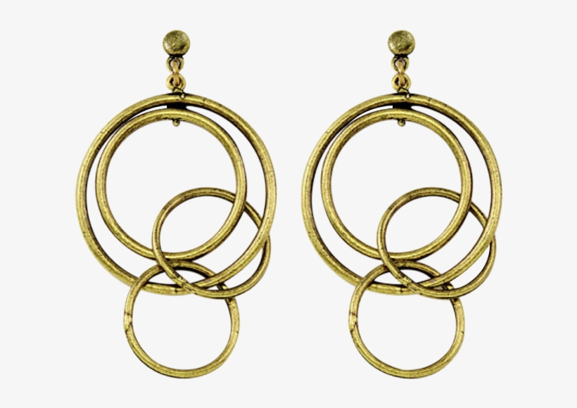 Cool Metal Hoop Earrings - Earrings, transparent png download