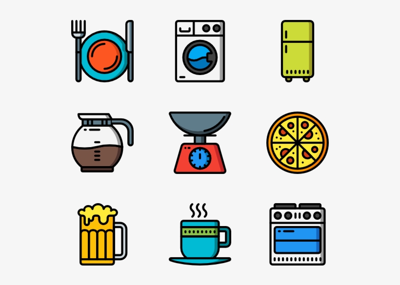 Kitchen Objects - Iconos De Viajes, transparent png download