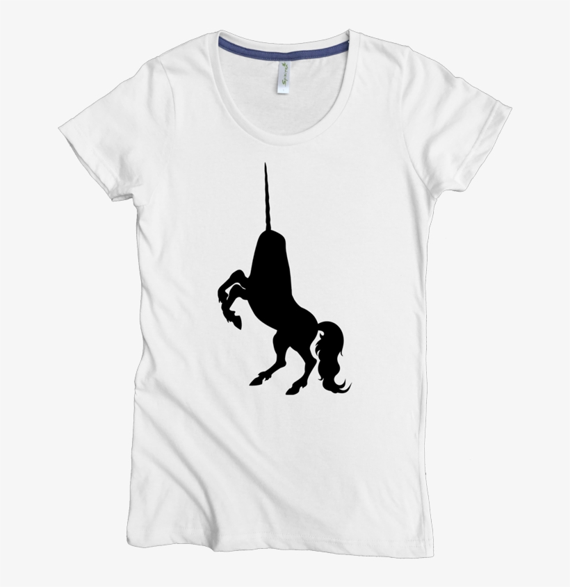 Unicorn Halfbreed W White - T-shirt, transparent png download