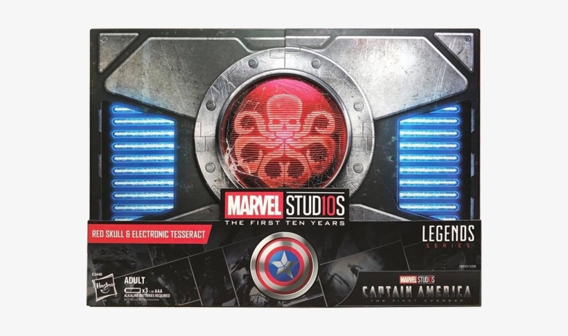 Mcu 10th Anniversary Sdcc 2018 Tesseract & Red Skull - Marvel Legends Series Electronic, transparent png download