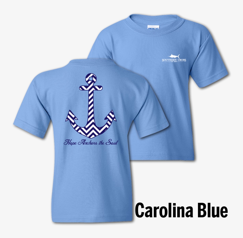 Chevron Hope Anchors The Soul Youth Short Sleeve, T-shirts - Active Shirt, transparent png download