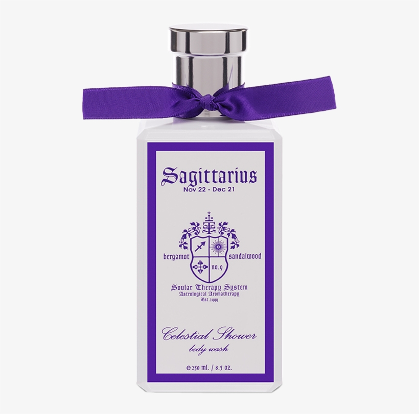 Celestial Shower Sagittarius - Glass Bottle, transparent png download