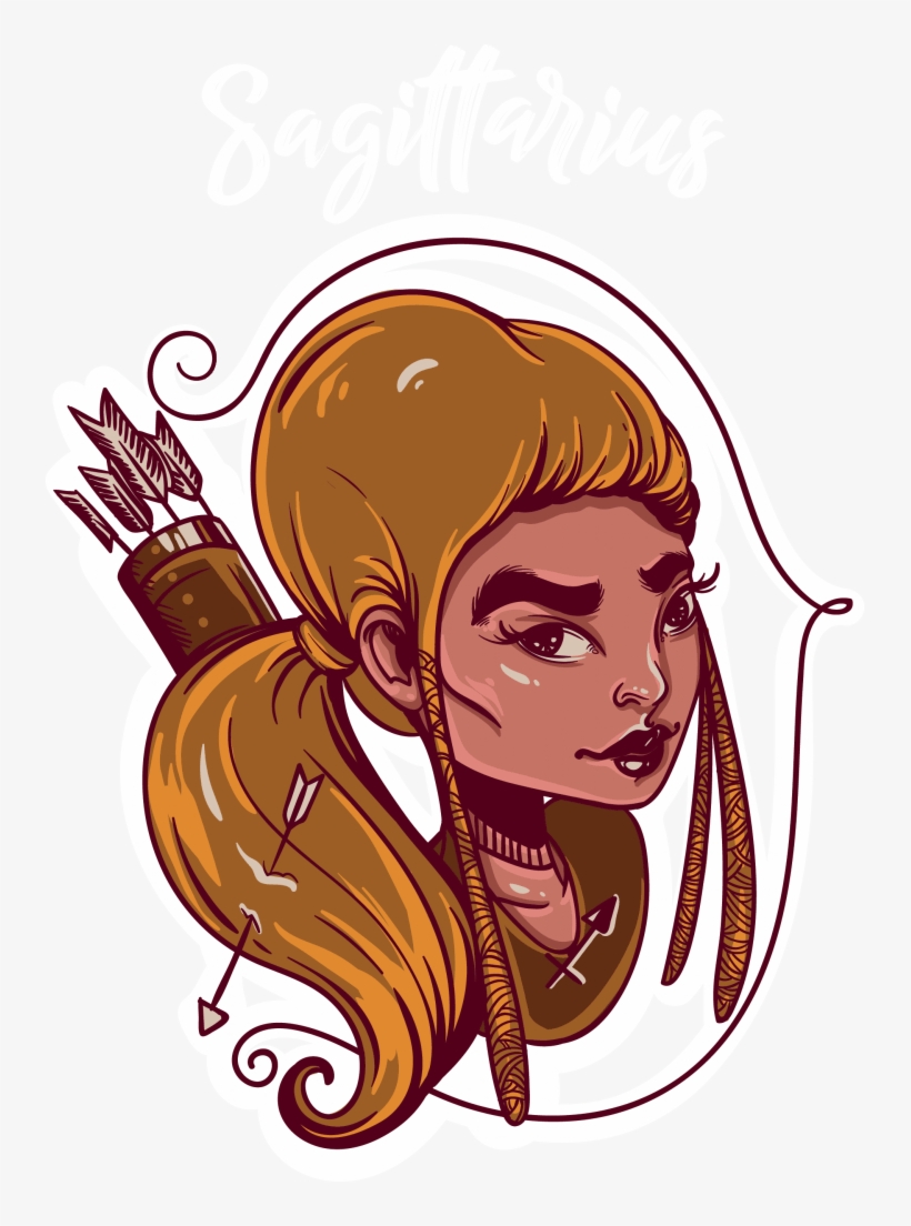 Sagittarius Buy T Shirt Design - Illustration, transparent png download