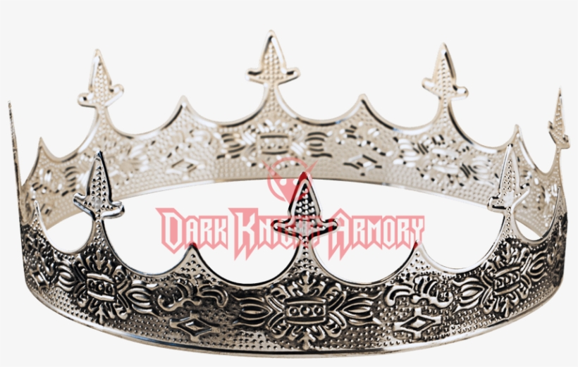 Silver Medieval Crown - Silver Crown Png, transparent png download