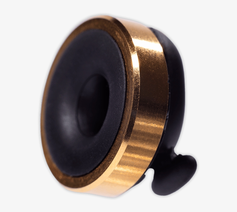 Knops Gold Plated Ring Black - Brass, transparent png download
