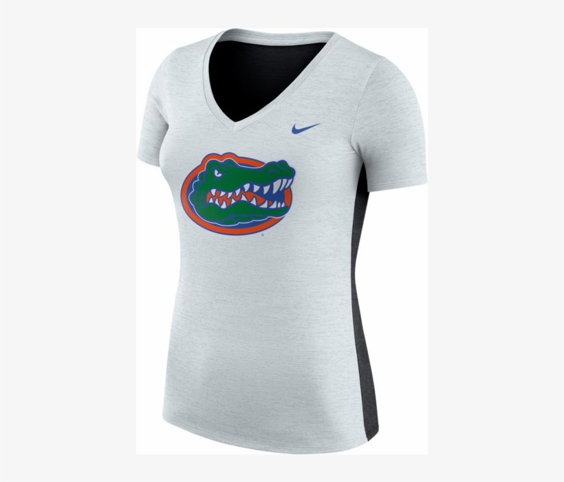 Florida Gators V Neck White Nike Tee - Florida Gators, transparent png download