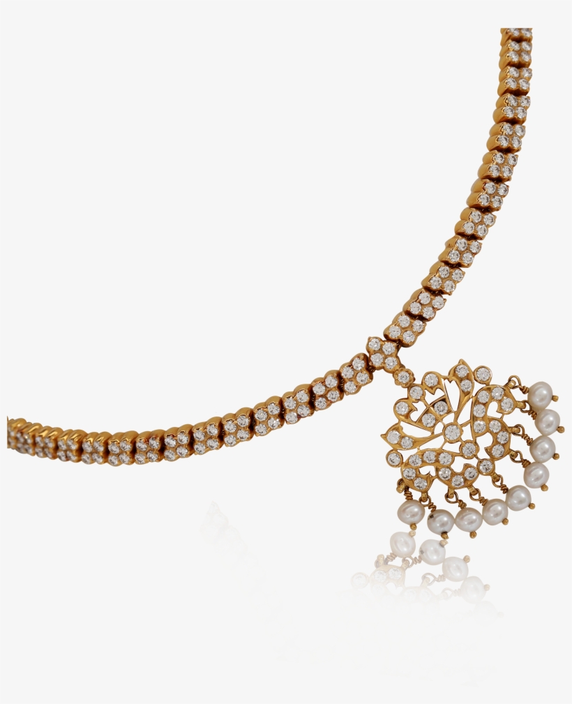 Diamond Grace Pearl Necklace - Necklace, transparent png download