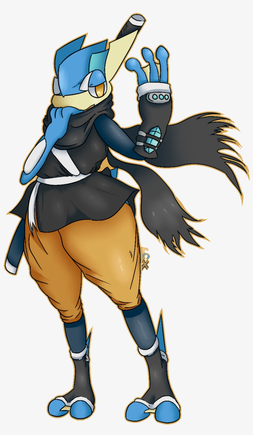 Ninja Greninja - Cartoon, transparent png download