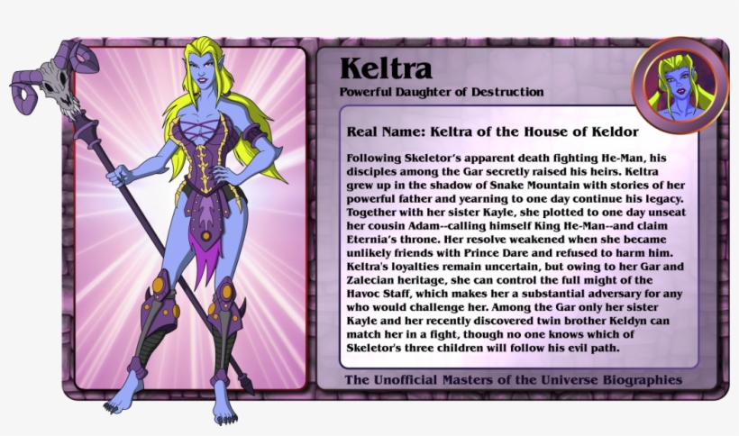 Fic Gbagok's Unnofficial Motu Fan Character Bios - He Man And The Masters Of The Universe 2002 Keltra, transparent png download