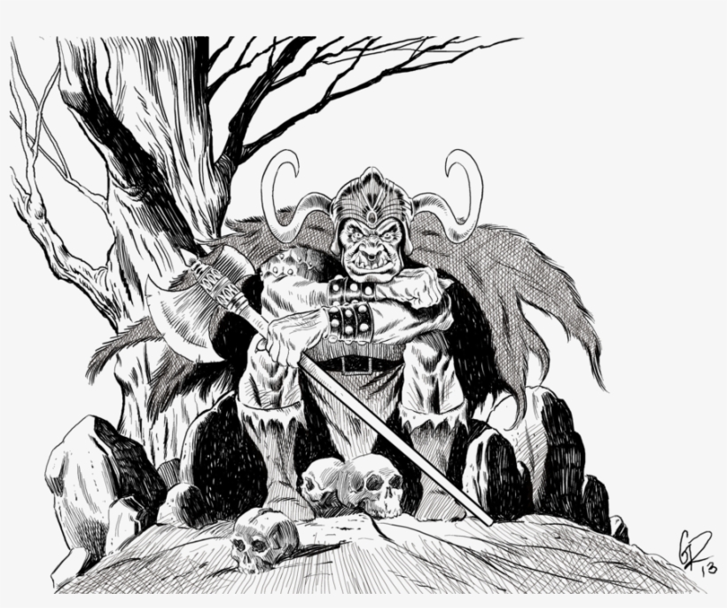 Frazetta Drawing He Man - Illustration, transparent png download
