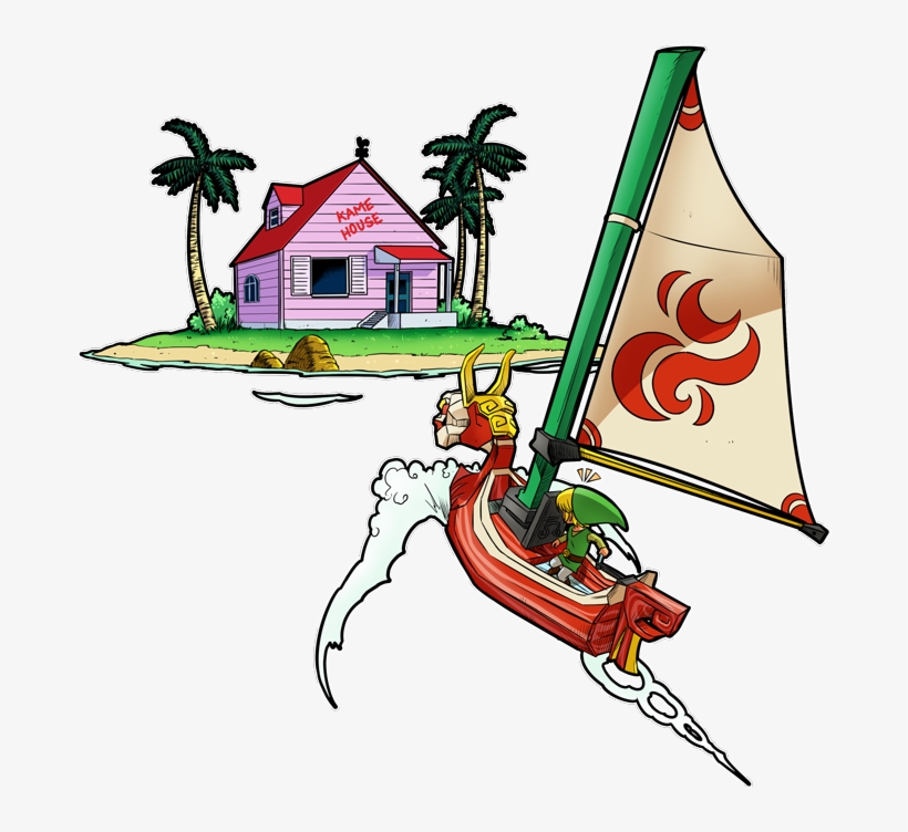 Link And The Kame House Preview - Kame House Transparent, transparent png download