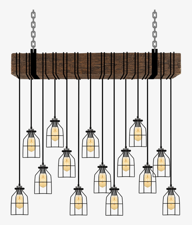 Faux Beam 14 Pendant Wrap - Chandelier, transparent png download