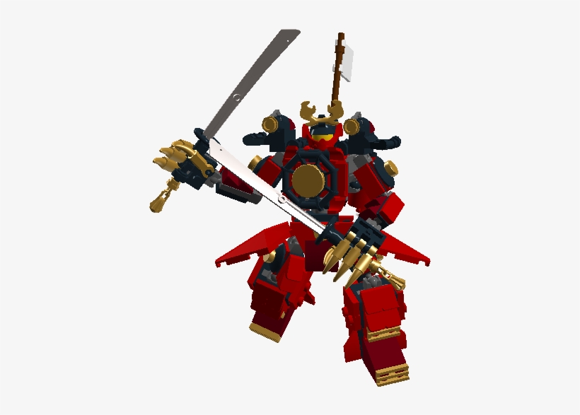 Samurai Micro Mech Pose 2 - Action Figure, transparent png download