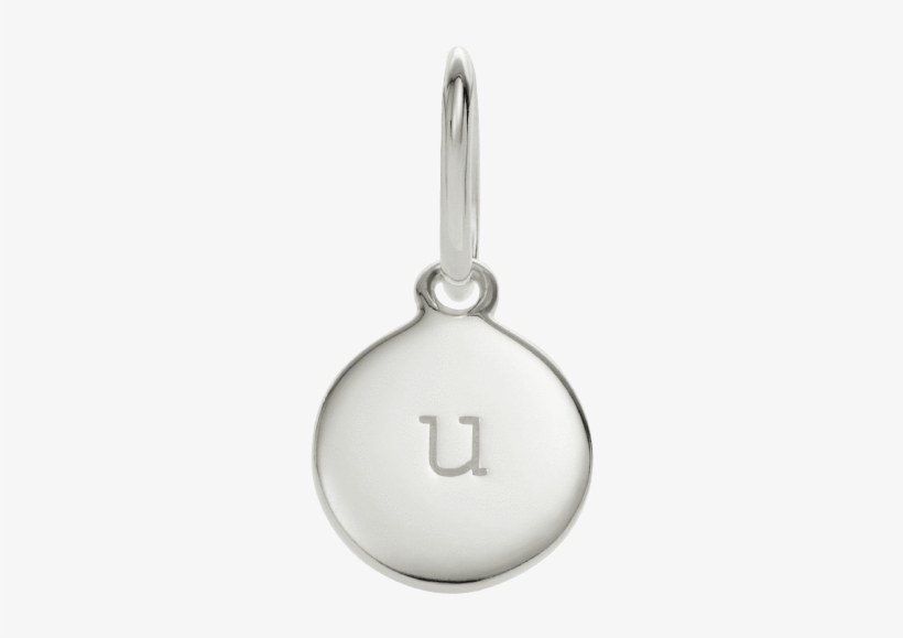 U Circle Letter Sterling Silver - Locket, transparent png download