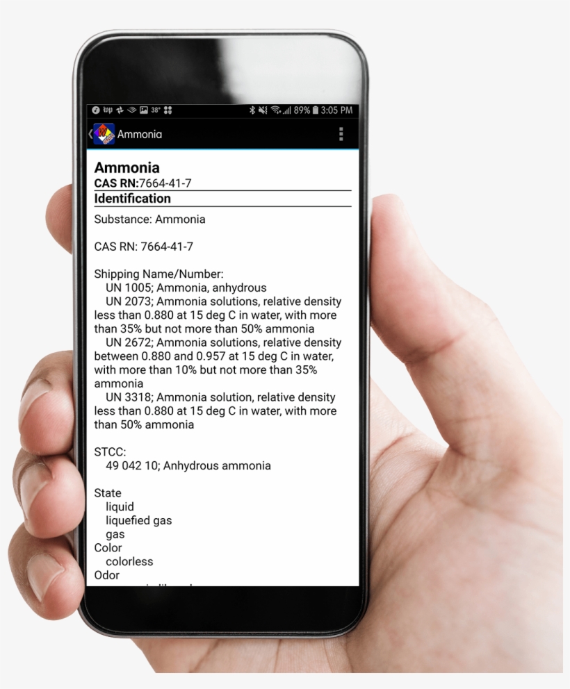 Hand Holding A Mobile Phone With Wiser App Displaying - Iphone, transparent png download
