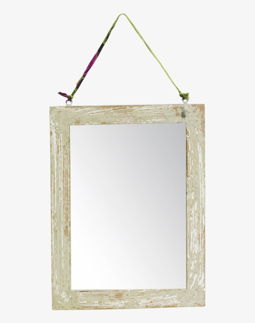 Dassie Artisan Bantu Distressed Wooden Hanging Mirror - Wood, transparent png download