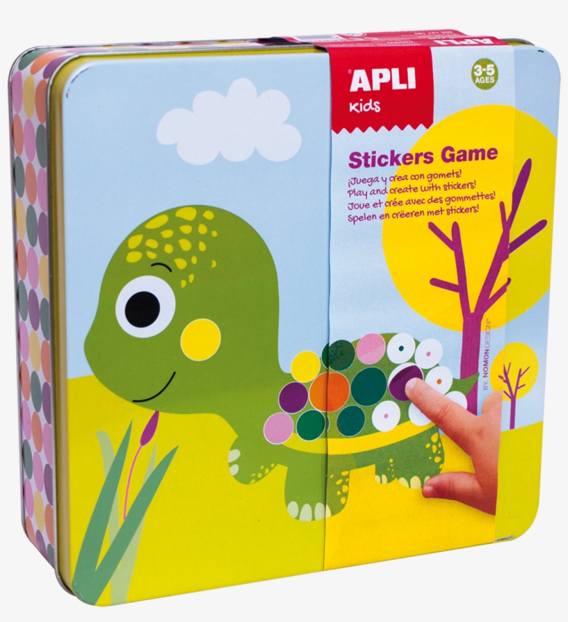 Tin Box Stickers Game Animals - Apli Juego Gomets, transparent png download