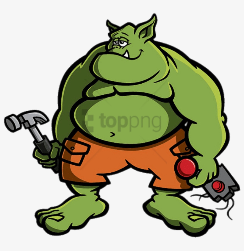 Free Png Ogre With Hammer Png Image With Transparent - Ogre Clipart, transparent png download