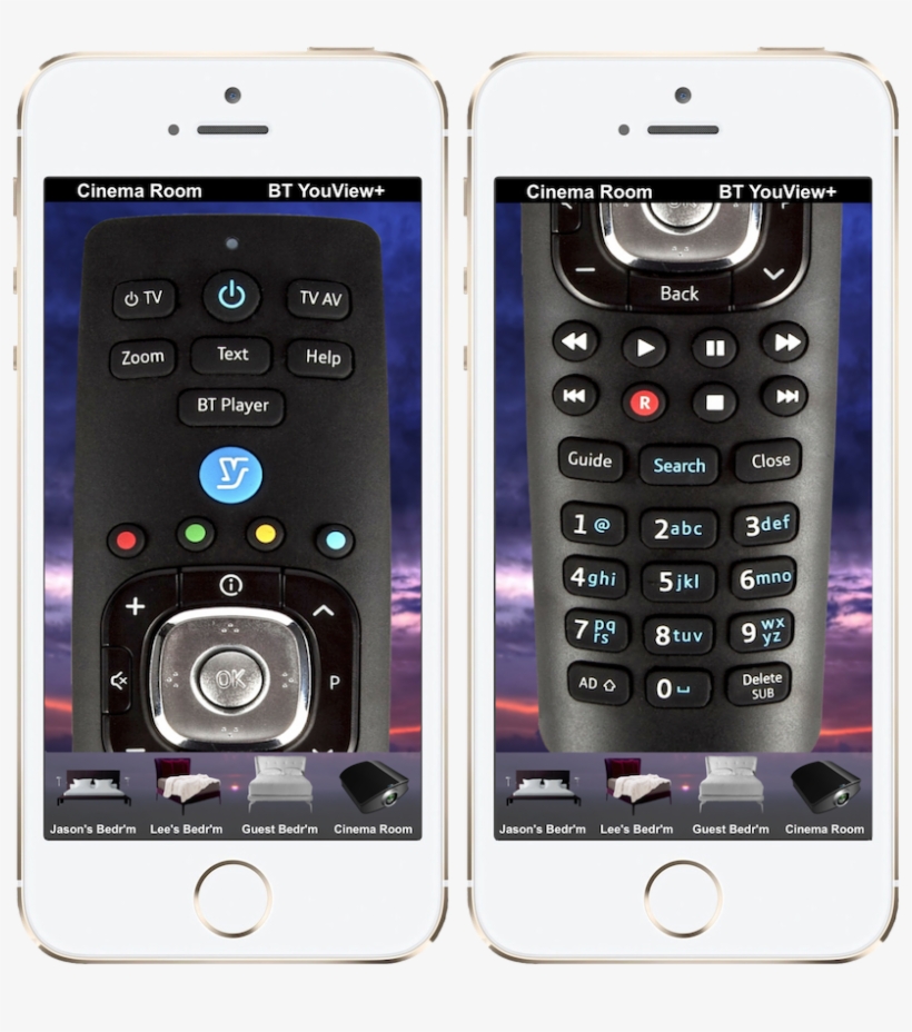 Iremotecontrol Bt Youview Tv Remote App - Feature Phone, transparent png download