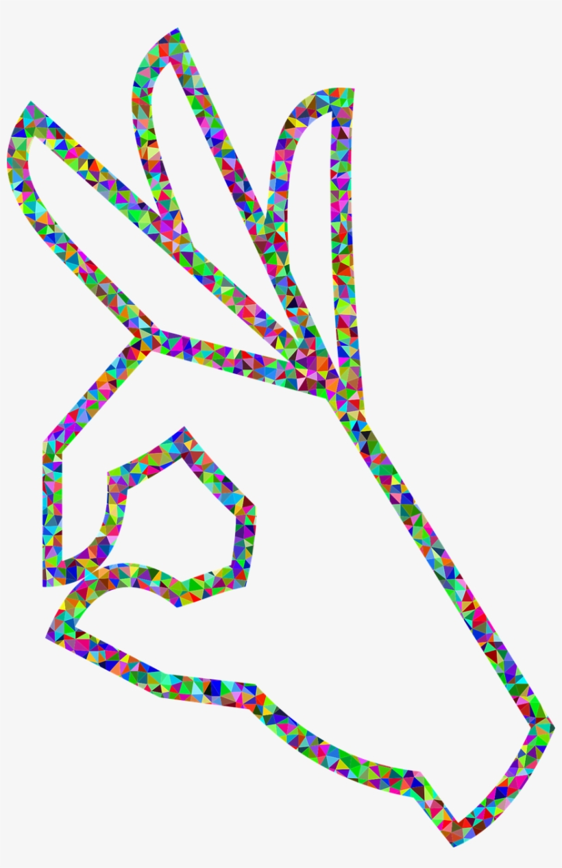 Ok Hand Emoji Png - Drawing Ok Hand Sign, transparent png download