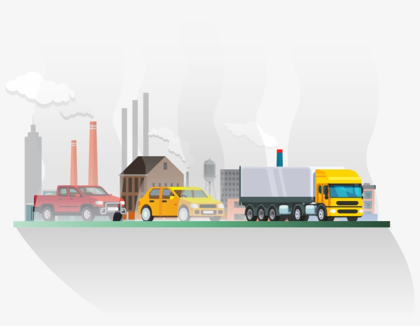 Pollution Clipart Transportation Technology - Illustration, transparent png download