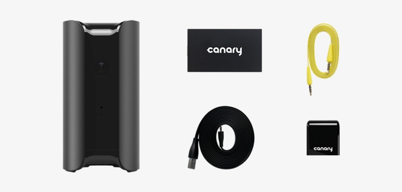 Product View Of Black Canary Home Security With Adapters - Gadget, transparent png download