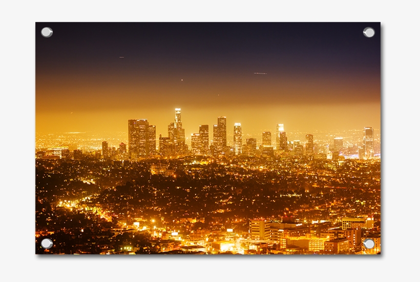 Downtown Los Angeles Skyline Orange - Лос Анджелес, transparent png download