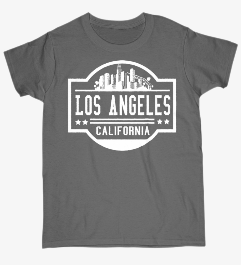Women's T-shirts S / Black Los Angeles Skyline California - New York Philharmonic T Shirt, transparent png download