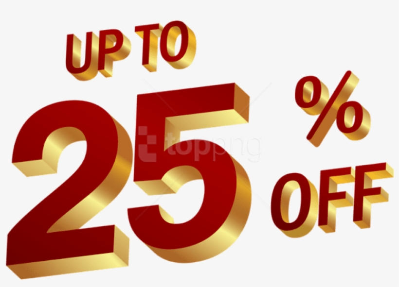 Free Png 25 Percent Discount Png Images Transparent - Number, transparent png download